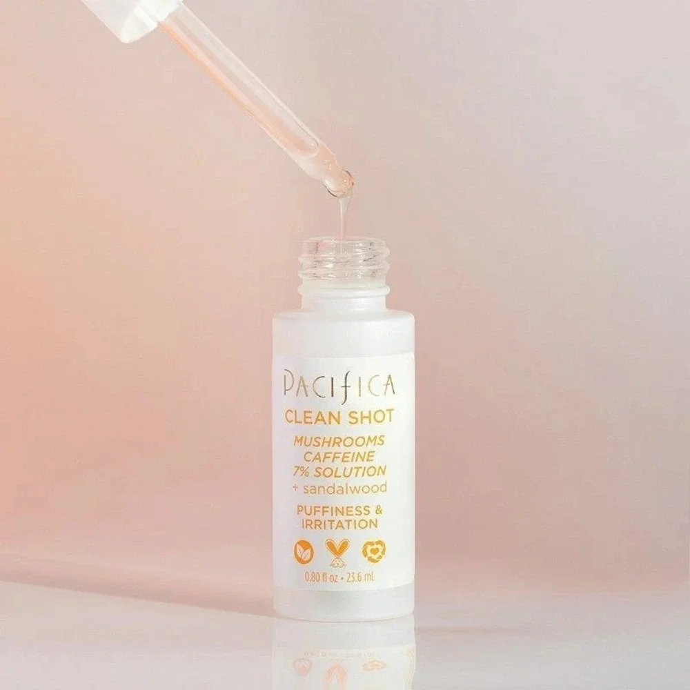 Pacifica Clean Shot Mushrooms Caffeine 7% Solution + Sandalwood Serum